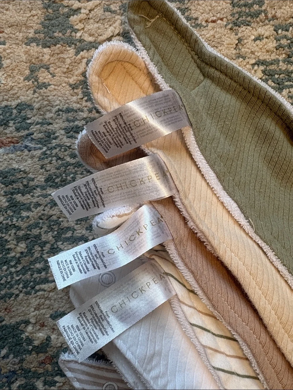 Gerber & Chickpea baby bibs (9) like new!